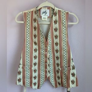 Vintage 80s jacquard vest